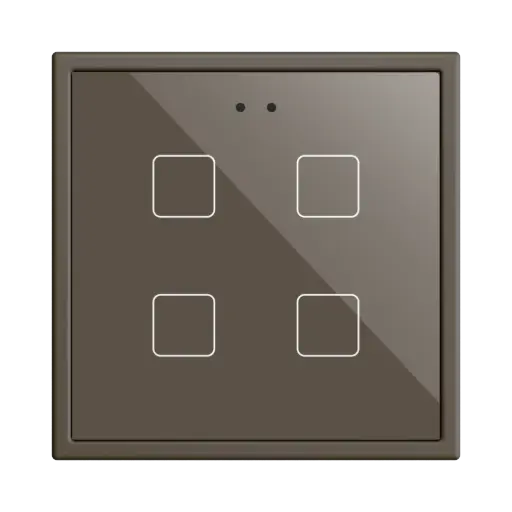 [ZEZVIFR70X4M] Zennio Flat RGB 70 X4 (Mokka)