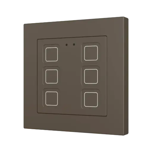 [ZEZVITR55X6M] Zennio Tecla RGB 55 X6 (Moka)