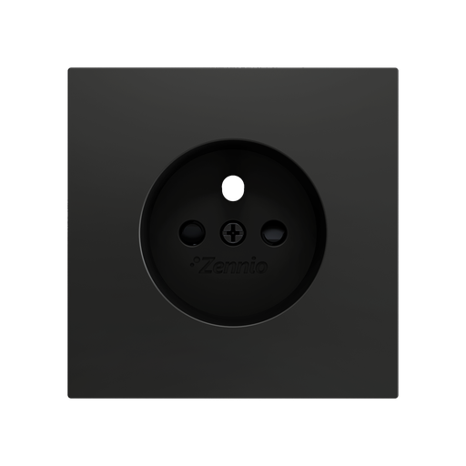 [ZEZS70CTFSA] Zennio ZS70 - Cache pour prise avec broche de terre à vis ZE8300005 (Anthracite)