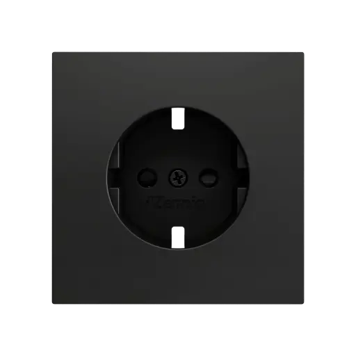 [ZEZS70CTSCSA] Zennio ZS70 - Centraalplaat voor schuko stopcontact met schroeven ZE8300003 (Antraciet)