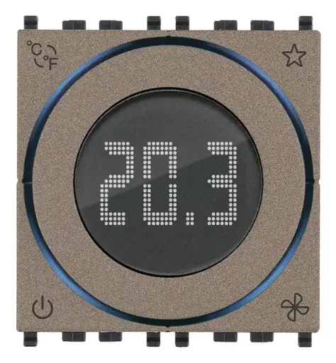 [VI02972.M] Vimar KNX - Draaithermostaat 2M (Metal)