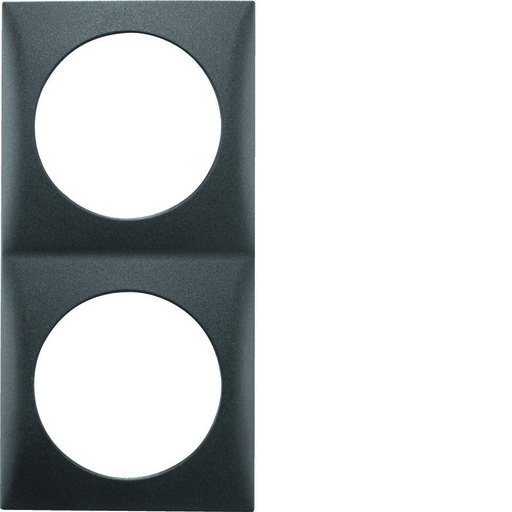[BH918262515] Berker Integro Flow - 2-v afdekraam (Mat antraciet) - VPE=2