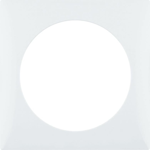 [BH918272509] Berker Integro Flow - 1-v afdekraam (Glanzend polarwit) - VPE=10