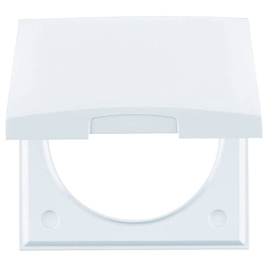 Berker Integro Flow/Pure - 1-v afdekraam met klapdeksel (Glanzend polarwit) - VPE=10