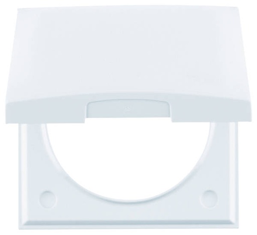 [BH918282509] Berker Integro Flow/Pure - Plaque de recouvrement 1P avec couvercle (Blanc polaire brillant) - UE=10