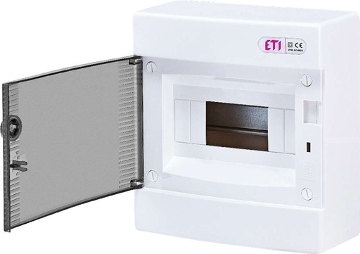 [ET1101000] ETI DIDO - Boite à fusibles ECT8PT (Porte transparente)