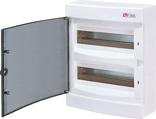 [ET1101003] ETI DIDO - Boite à fusibles ECT24PT (Porte transparente)