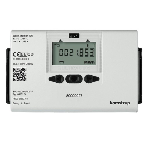 [LJ84810SEC] Lingg & Janke Kamstrup Multical 603, Qp3,5/DN25/260mm/G 1-1/4"B/R 1"