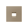 Zennio ZS55 - Centraalplaat voor enkele RJ45 connector (Champagne)