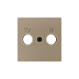Zennio ZS55 - TV-R/SAT centraalplaat (Champagne)