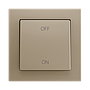Zennio ZS55 - Soft drukknop - enkel 2-v (Champagne - Custom) - vanaf 100 stuks