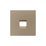 Zennio ZS55 - Centraalplaat voor enkele RJ45 connector (Champagne)