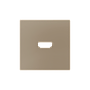 Zennio ZS55 - HDMI centraalplaat (Champagne)